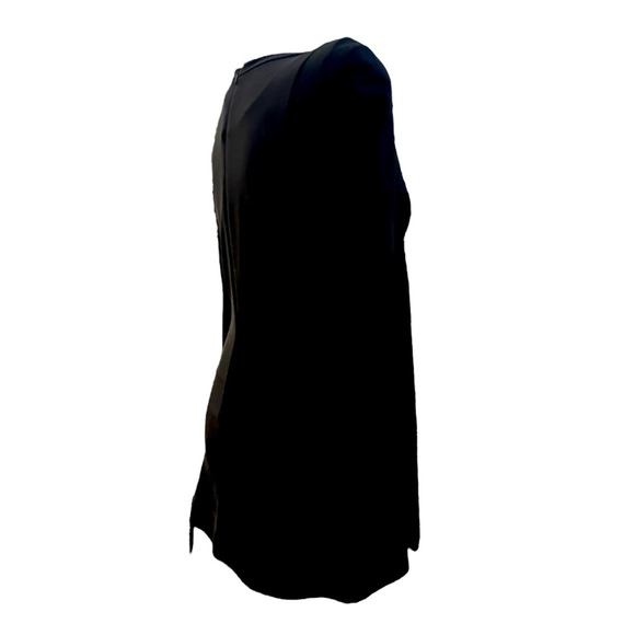 Theory Crepe Tunic Top with Hidden Zipper Sleeves | S - Picture 4 of 13